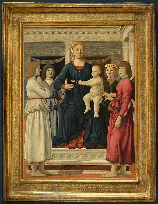 Virgin and Child Enthroned with Four Angels Slider Image 2
